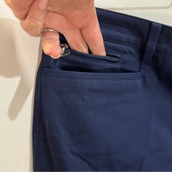 Ralph Lauren Navy Straight Leg Trousers 12 - Picture 4 of 14
